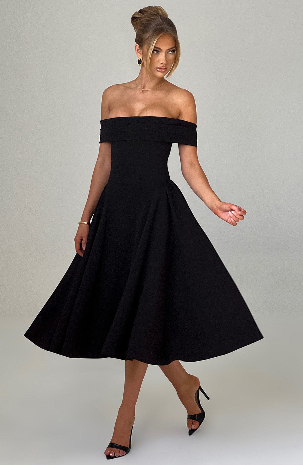 Orialise Midi Dress in Black by Clandour, product photo 9