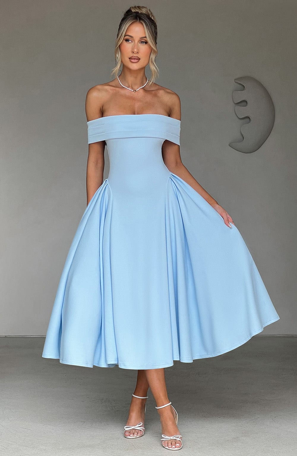 Orialise Midi Dress in Blue by Clandour, product photo 1