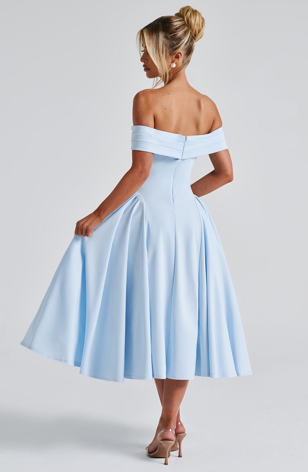 Orialise Midi Dress in Blue by Clandour, product photo 2