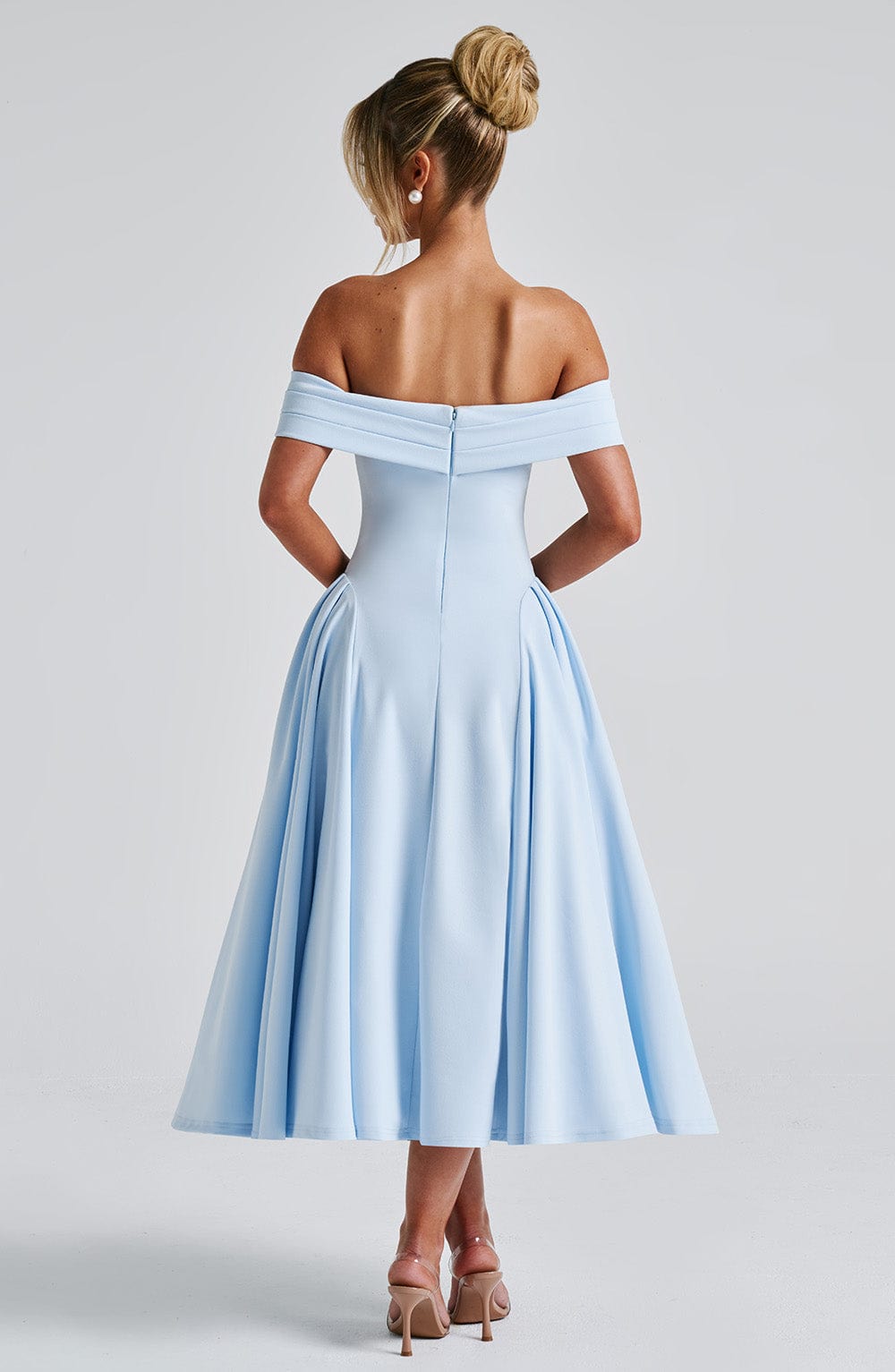 Orialise Midi Dress in Blue by Clandour, product photo 4