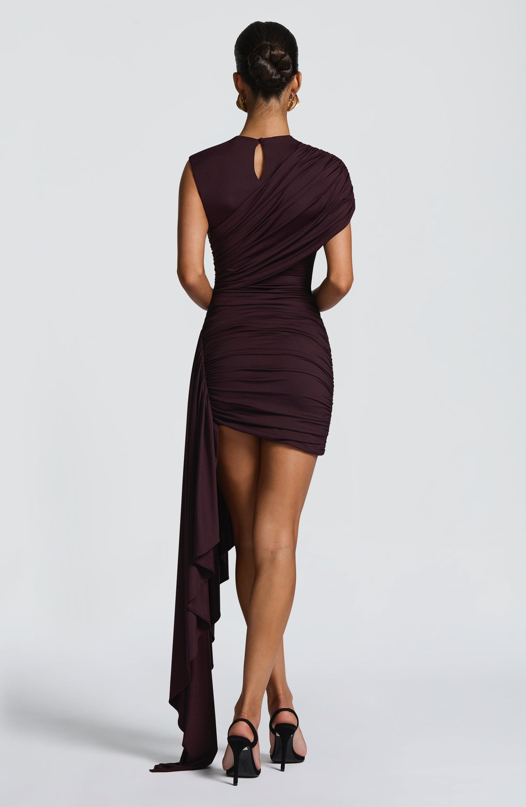 Orianna Mini Dress in Plum by Clandour, product photo 3