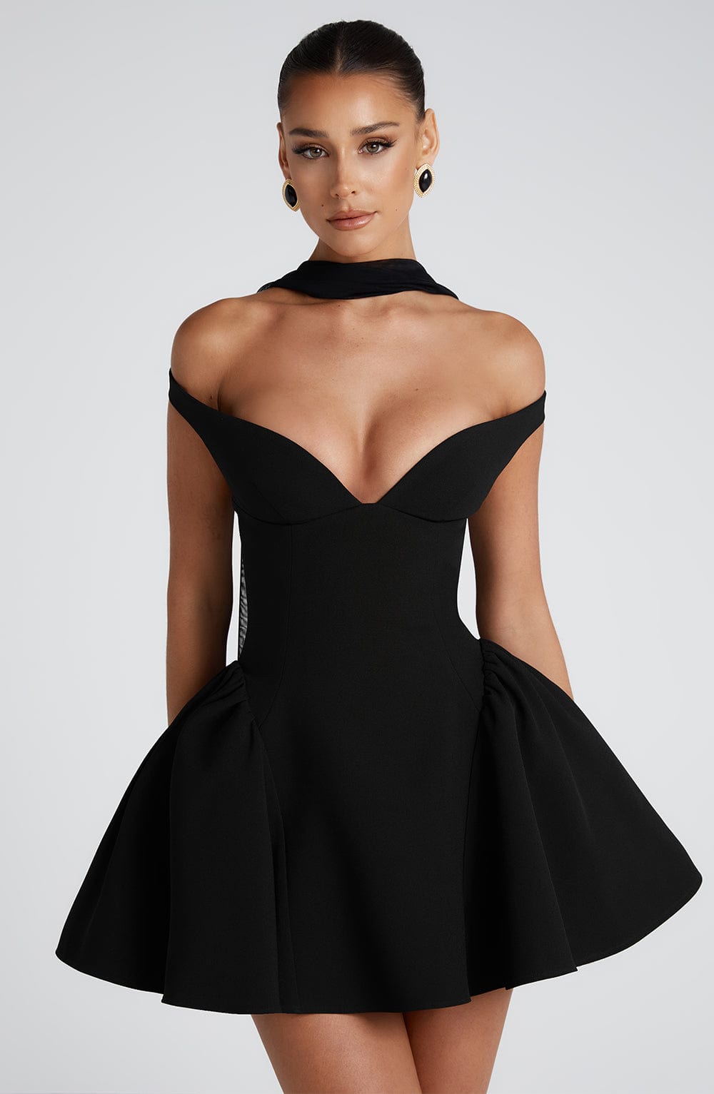 Oriaora Mini Dress in Black by Clandour, product photo 7