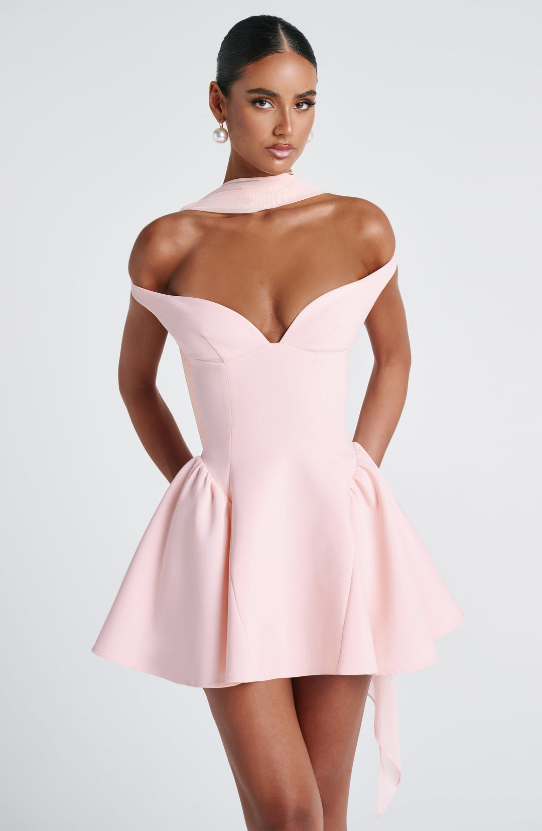 Oriaora Mini Dress in Blush by Clandour, product photo 7