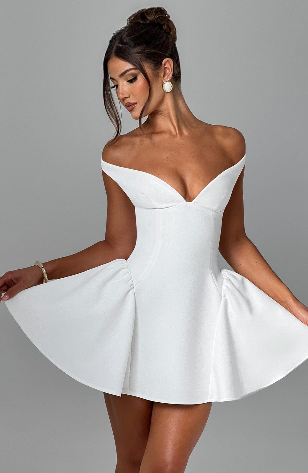 Oriaora Mini Dress in Ivory by Clandour, product photo 2