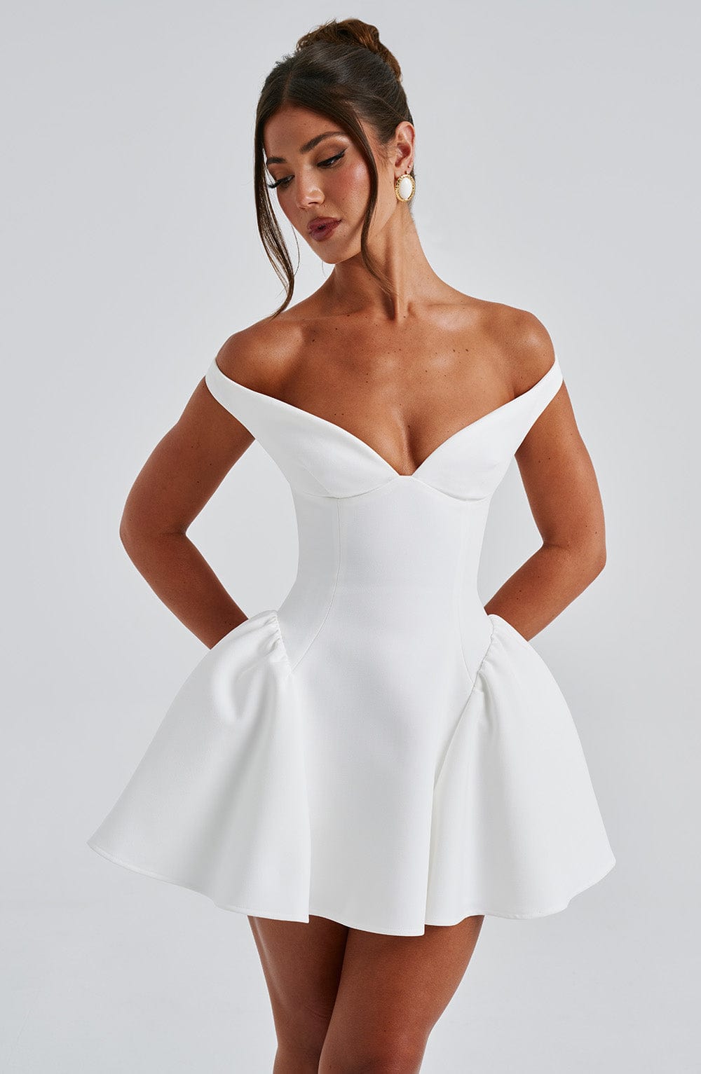 Oriaora Mini Dress in Ivory by Clandour, product photo 5