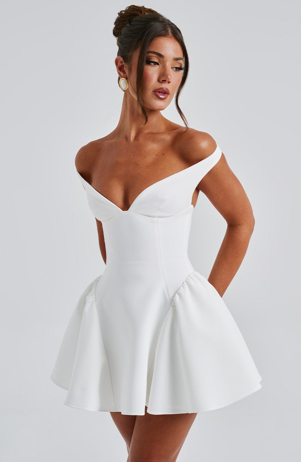 Oriaora Mini Dress in Ivory by Clandour, product photo 7