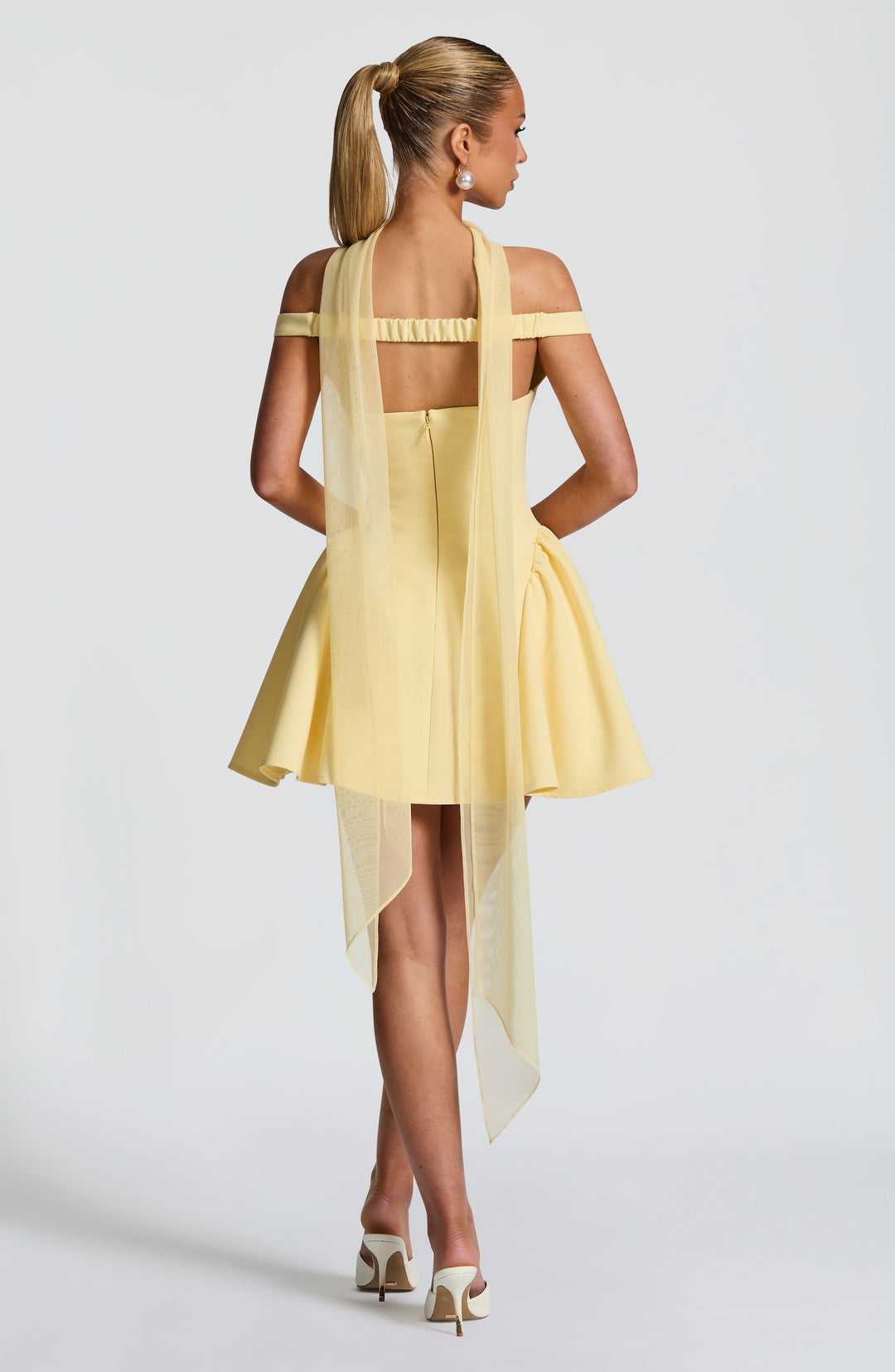 Oriaora Mini Dress in Lemon by Clandour, product photo 5