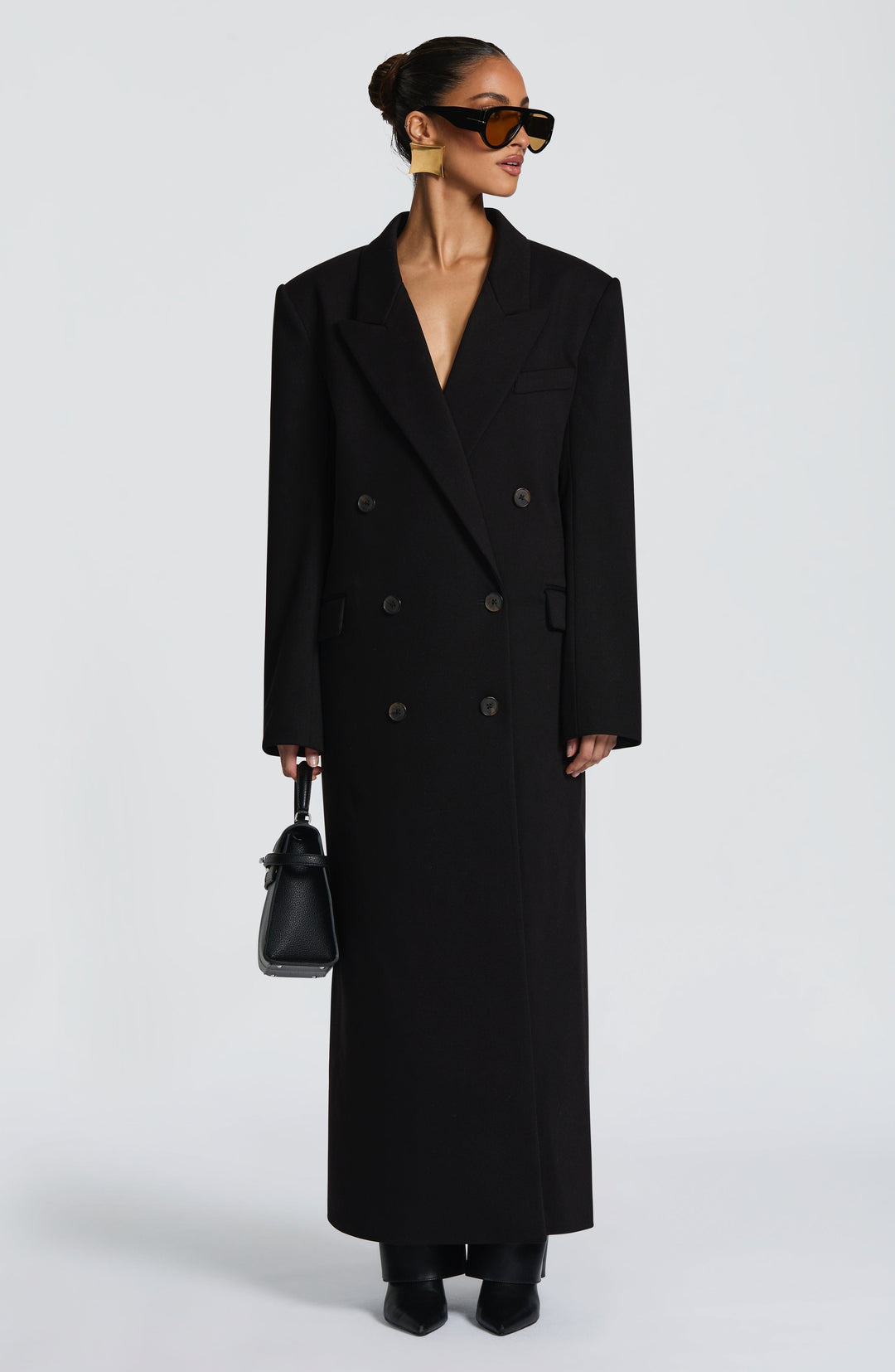 Oriaoria Coat in Black by Clandour, product photo 3