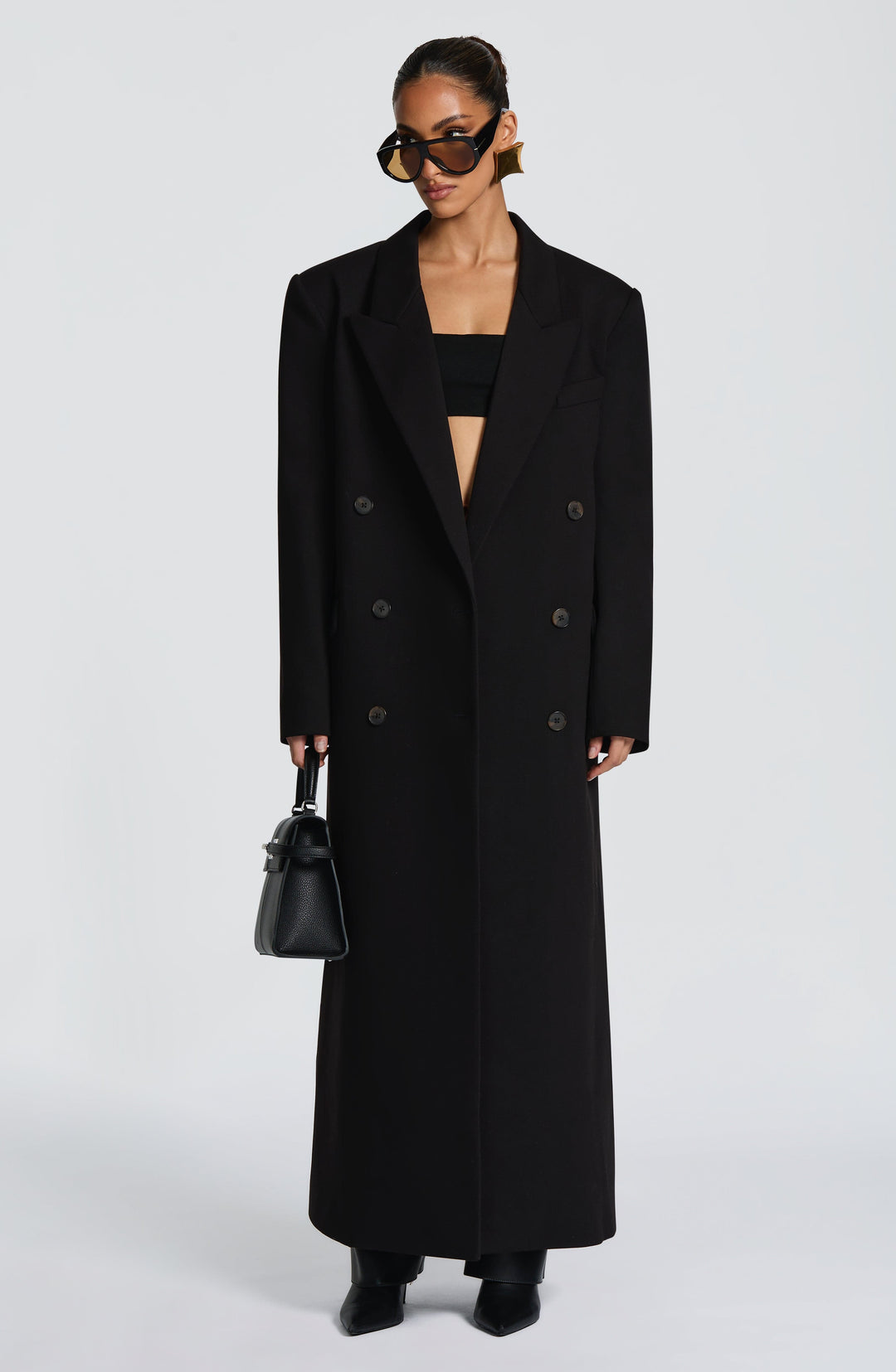 Oriaoria Coat in Black by Clandour, product photo 4