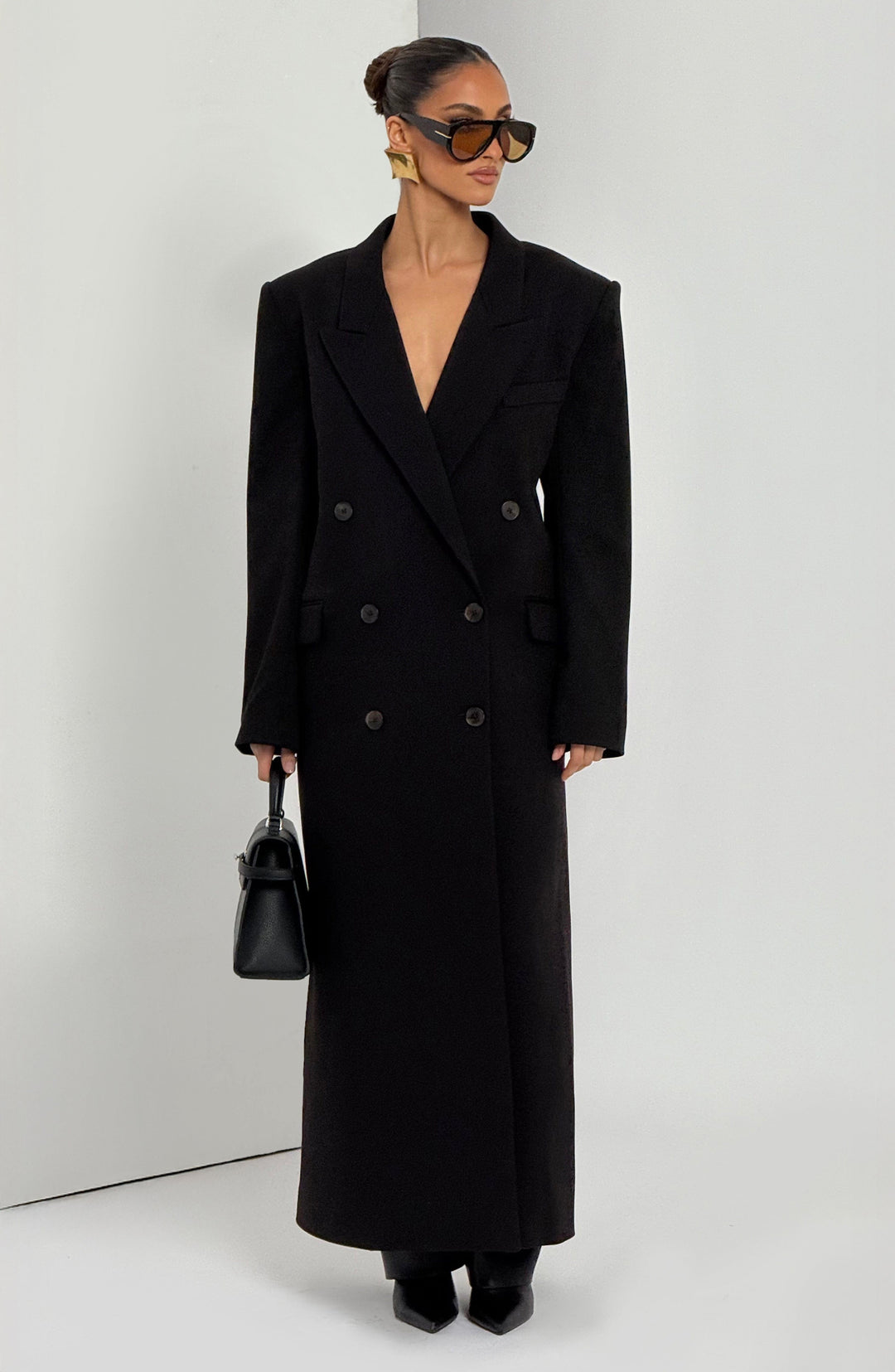 Oriaoria Coat in Black by Clandour, product photo 8