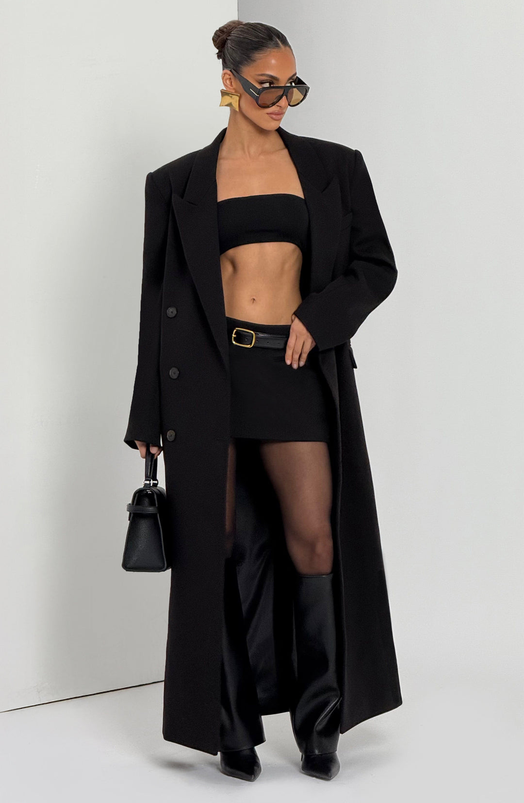 Oriaoria Coat in Black by Clandour, product photo 13
