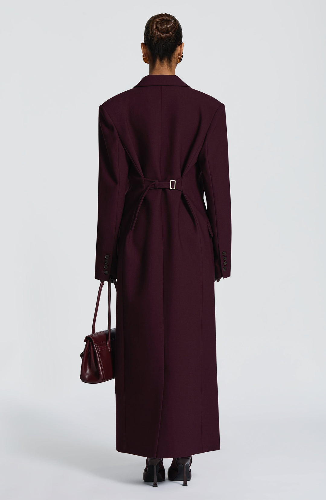 Oriaoria Coat in Plum by Clandour, product photo 5