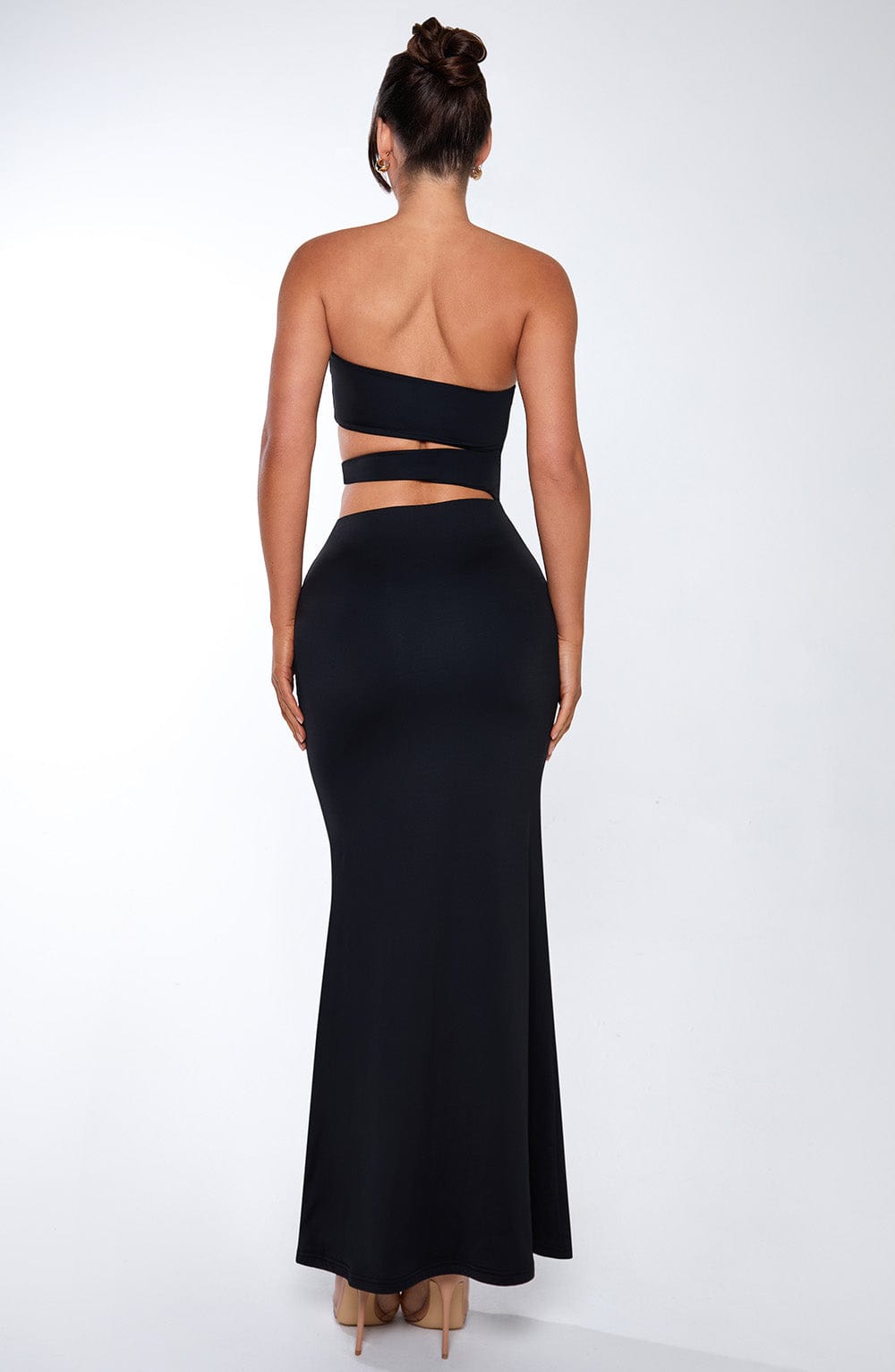 Oriara Maxi Dress in Black by Clandour, product photo 6
