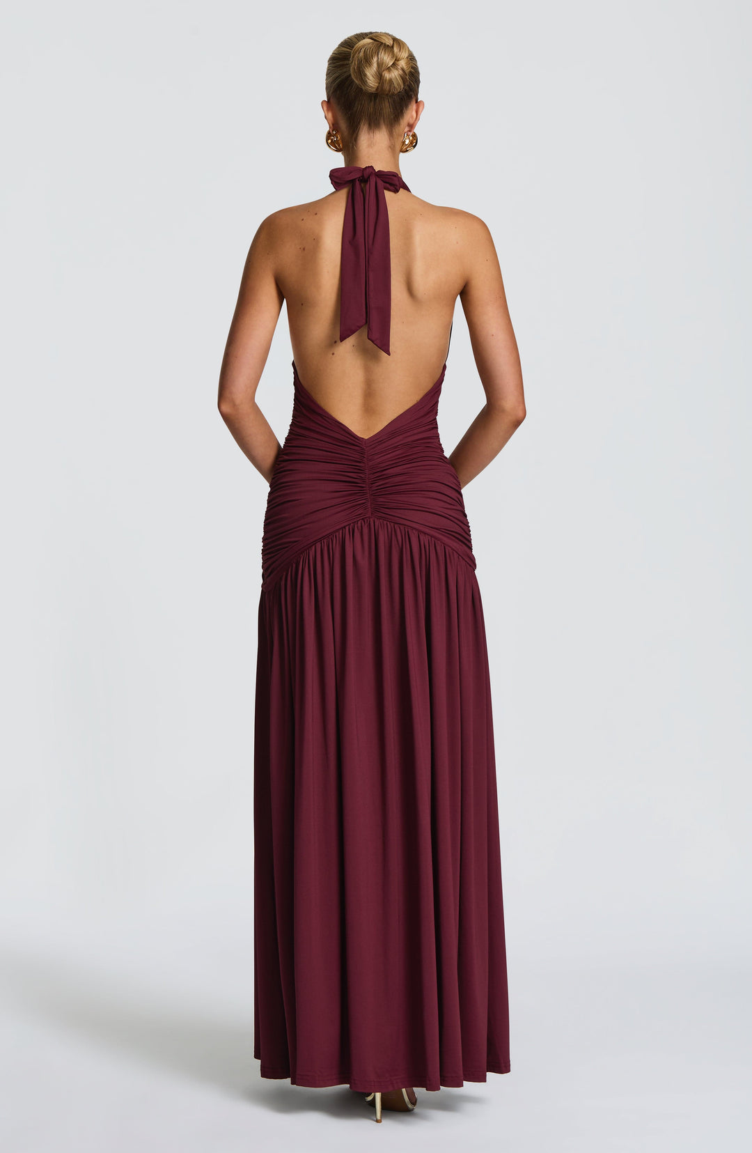 Oriari Maxi Dress in Cherry Lacquer by Clandour, product photo 4