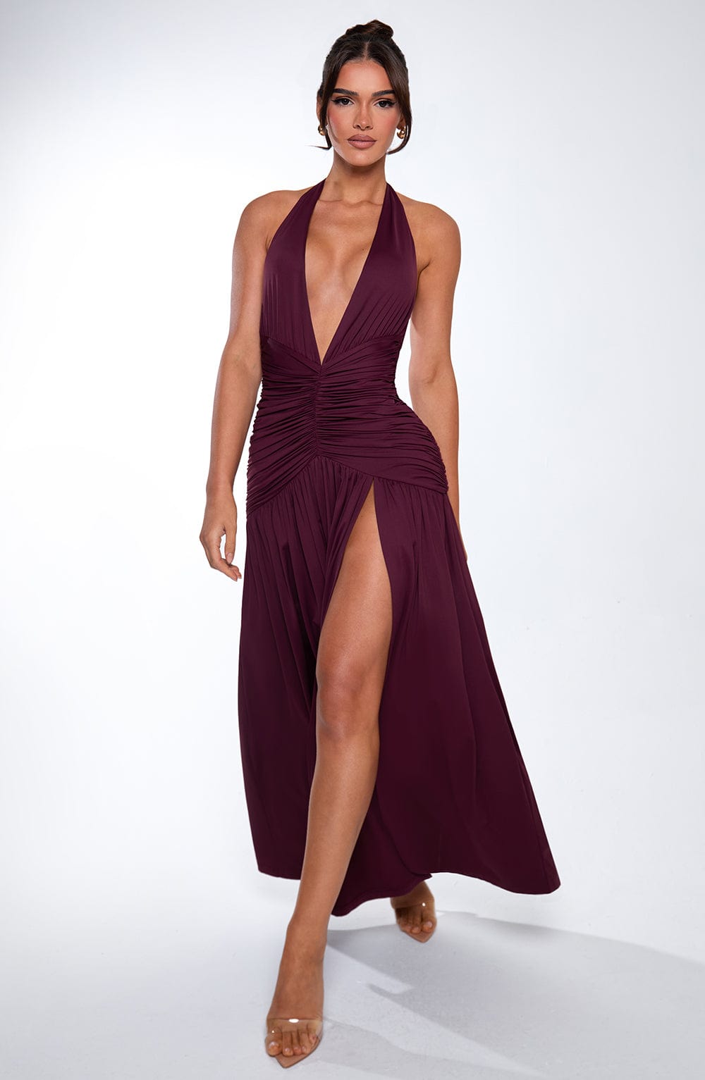 Oriari Maxi Dress in Cherry Lacquer by Clandour, product photo 7