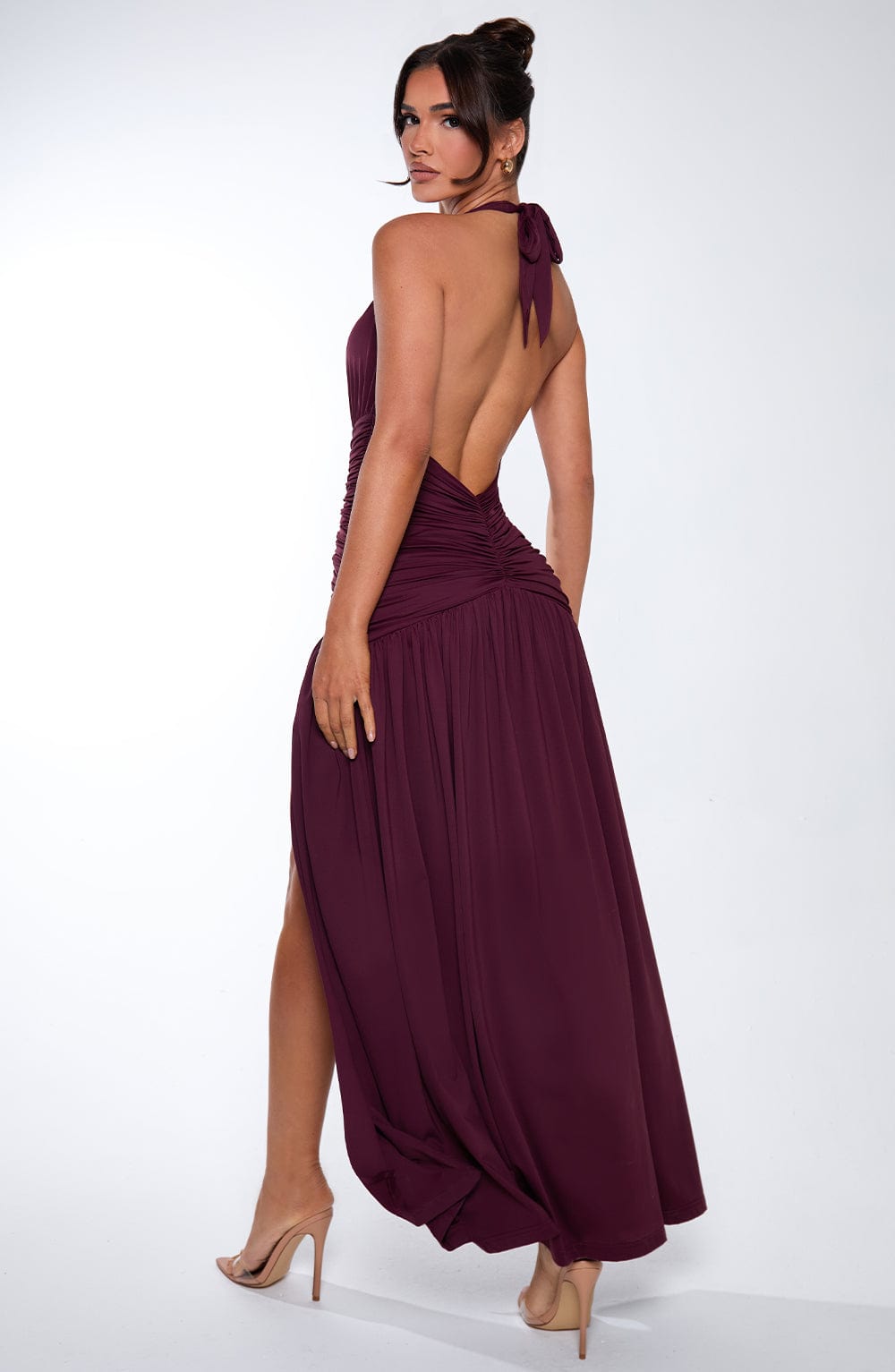 Oriari Maxi Dress in Cherry Lacquer by Clandour, product photo 9