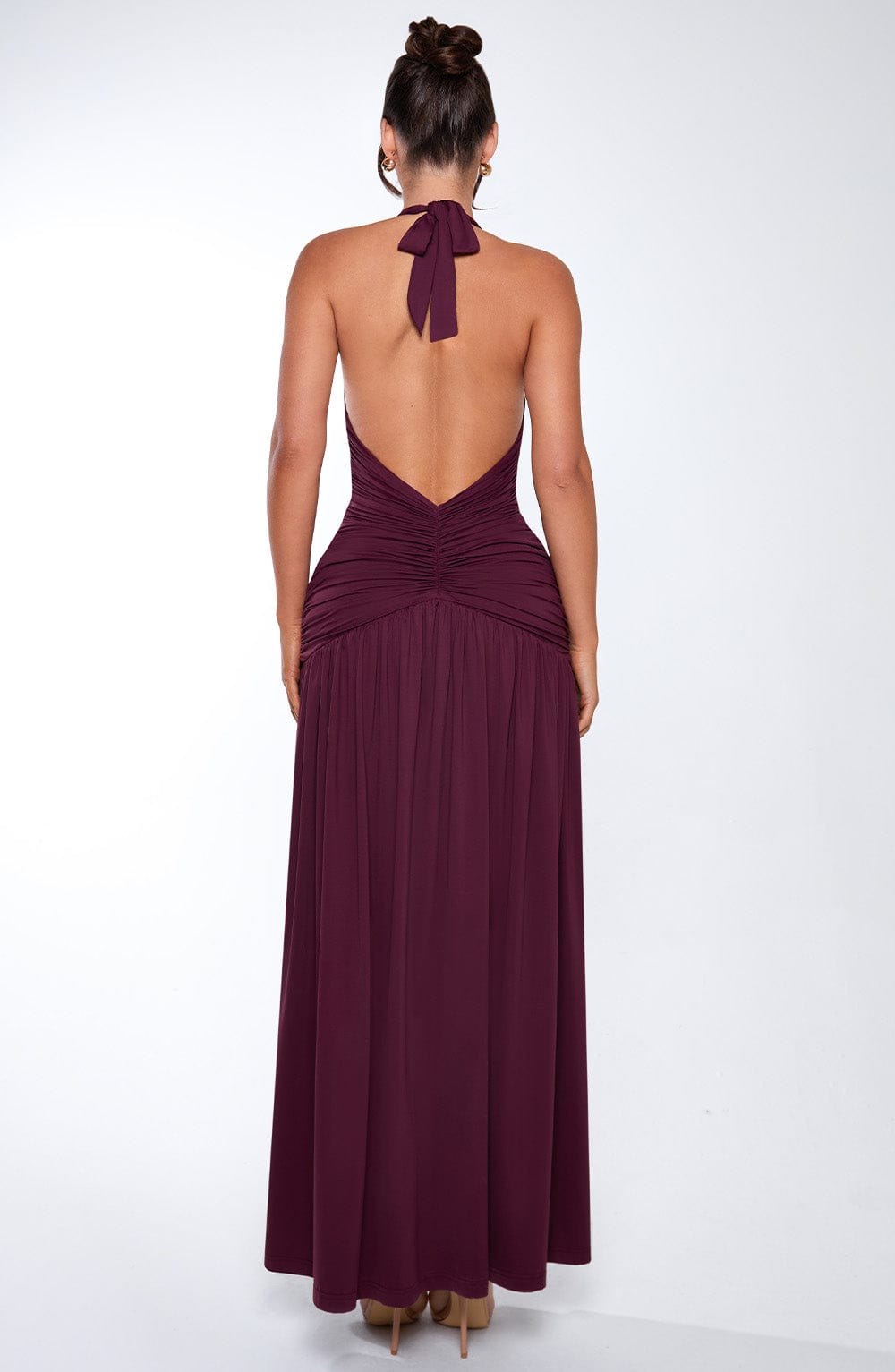 Oriari Maxi Dress in Cherry Lacquer by Clandour, product photo 13