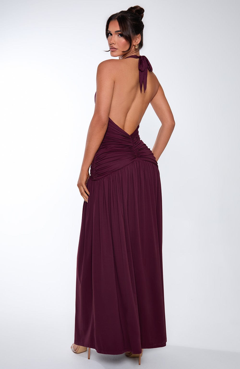 Oriari Maxi Dress in Cherry Lacquer by Clandour, product photo 14