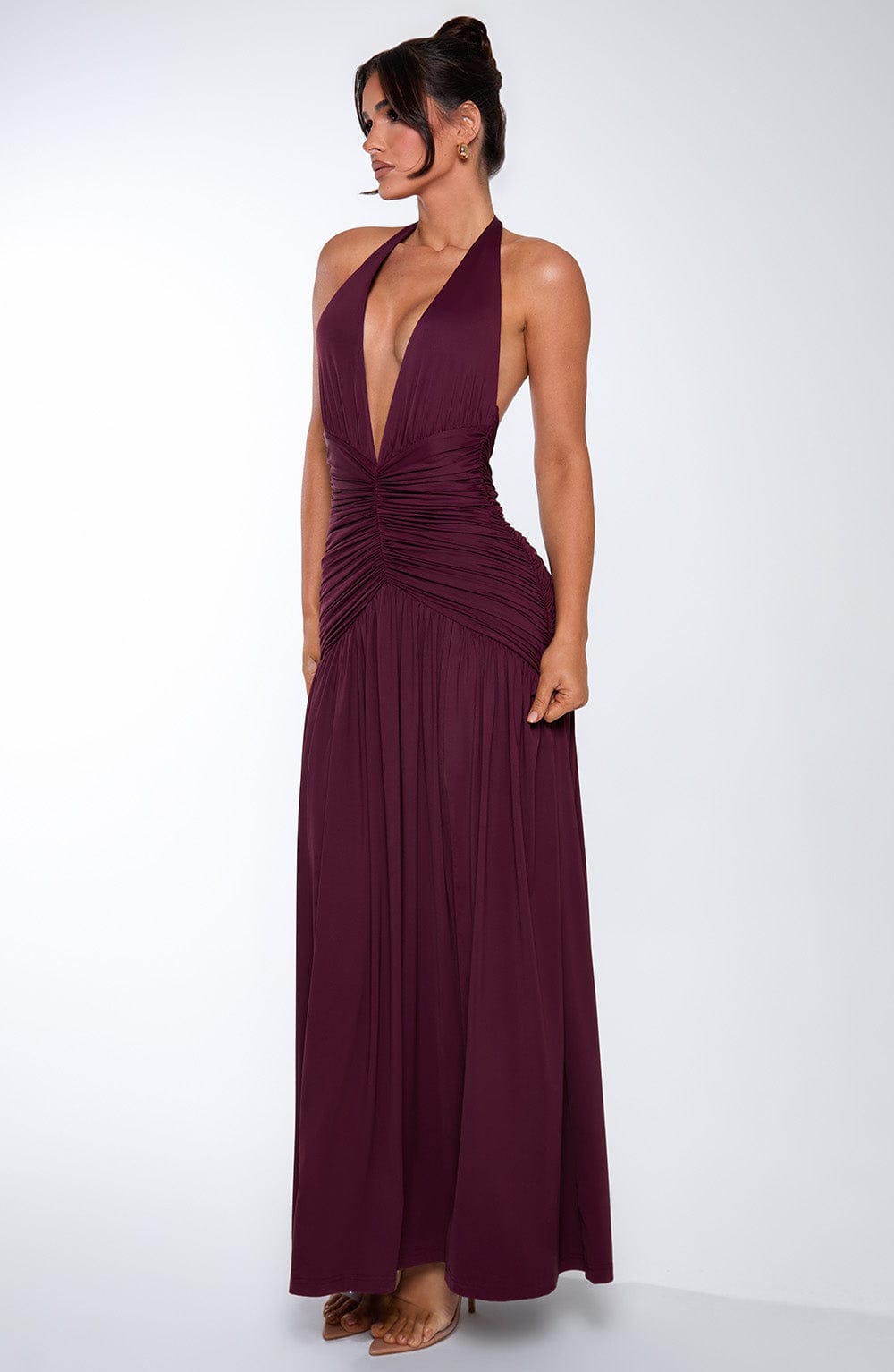 Oriari Maxi Dress in Cherry Lacquer by Clandour, product photo 15