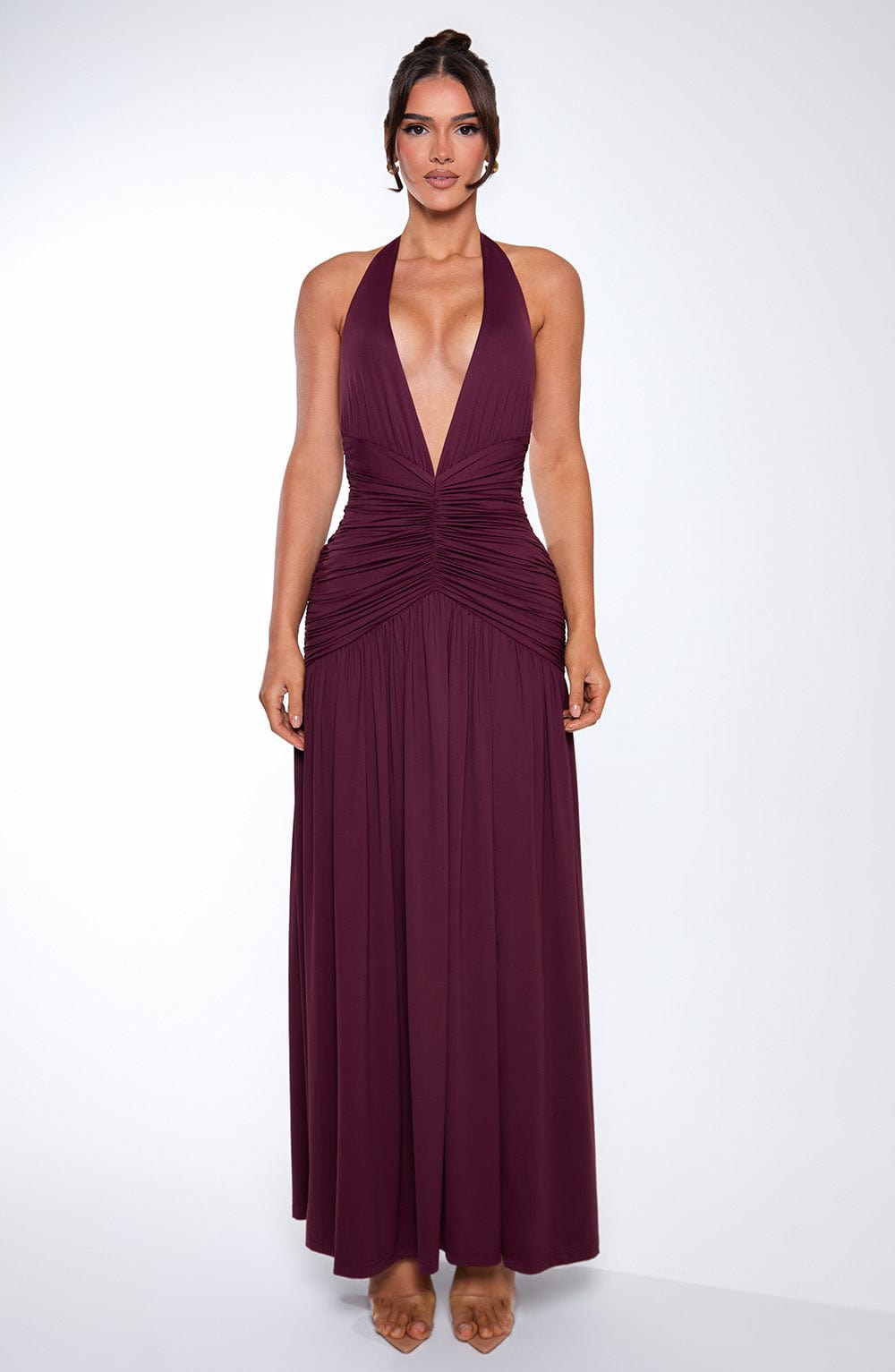 Oriari Maxi Dress in Cherry Lacquer by Clandour, product photo 17