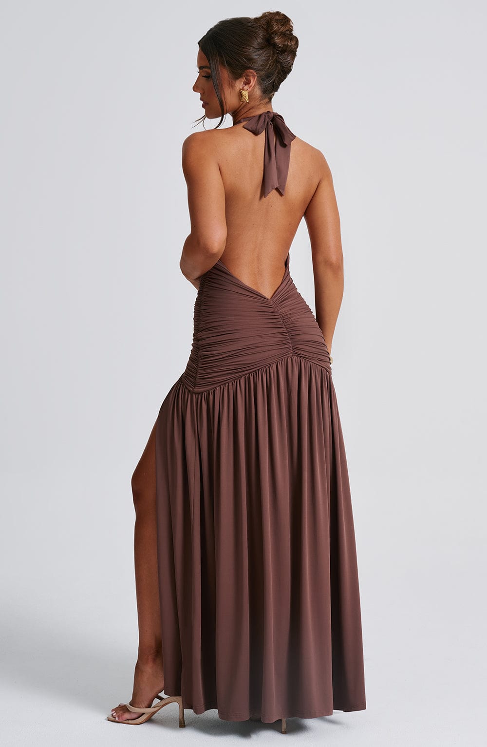 Oriari Maxi Dress in Chocolate by Clandour, product photo 3