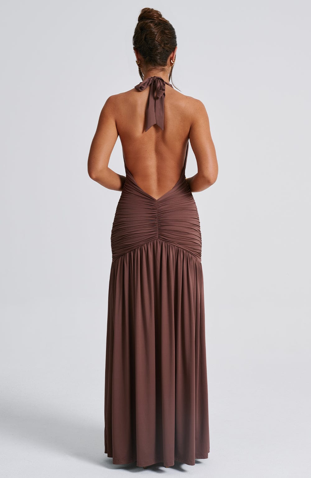 Oriari Maxi Dress in Chocolate by Clandour, product photo 7