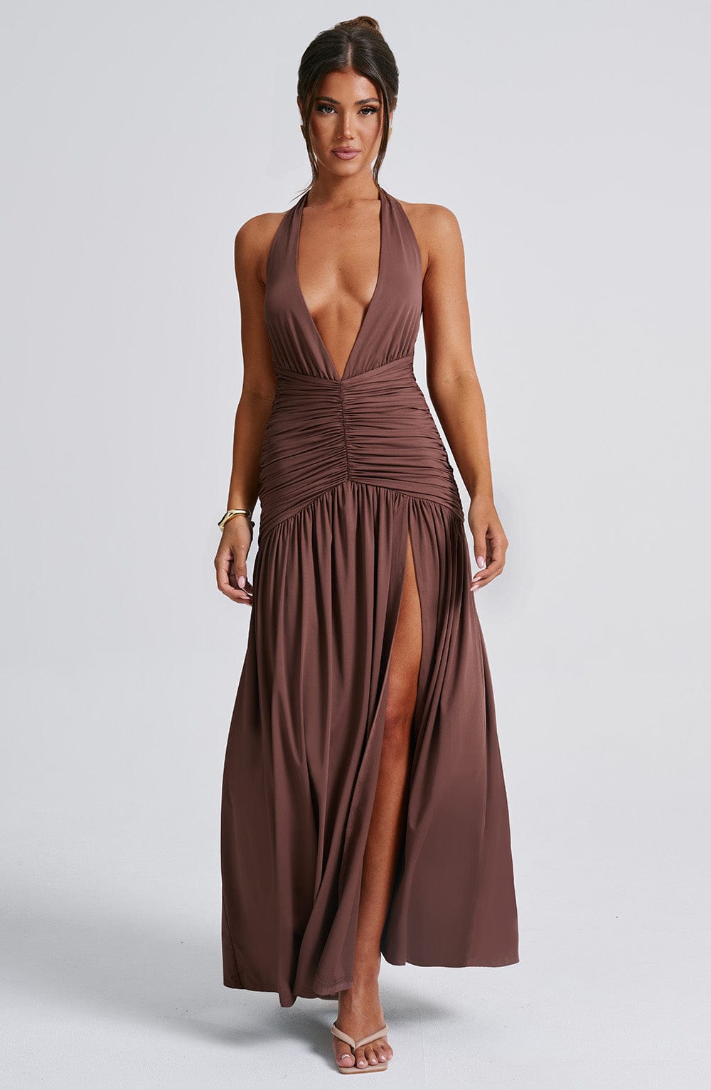 Oriari Maxi Dress in Chocolate by Clandour, product photo 10