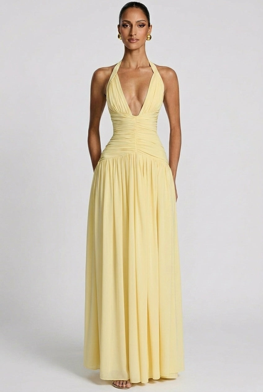 Clandour | Oriari Maxi Dress - Lemon - product photo 1