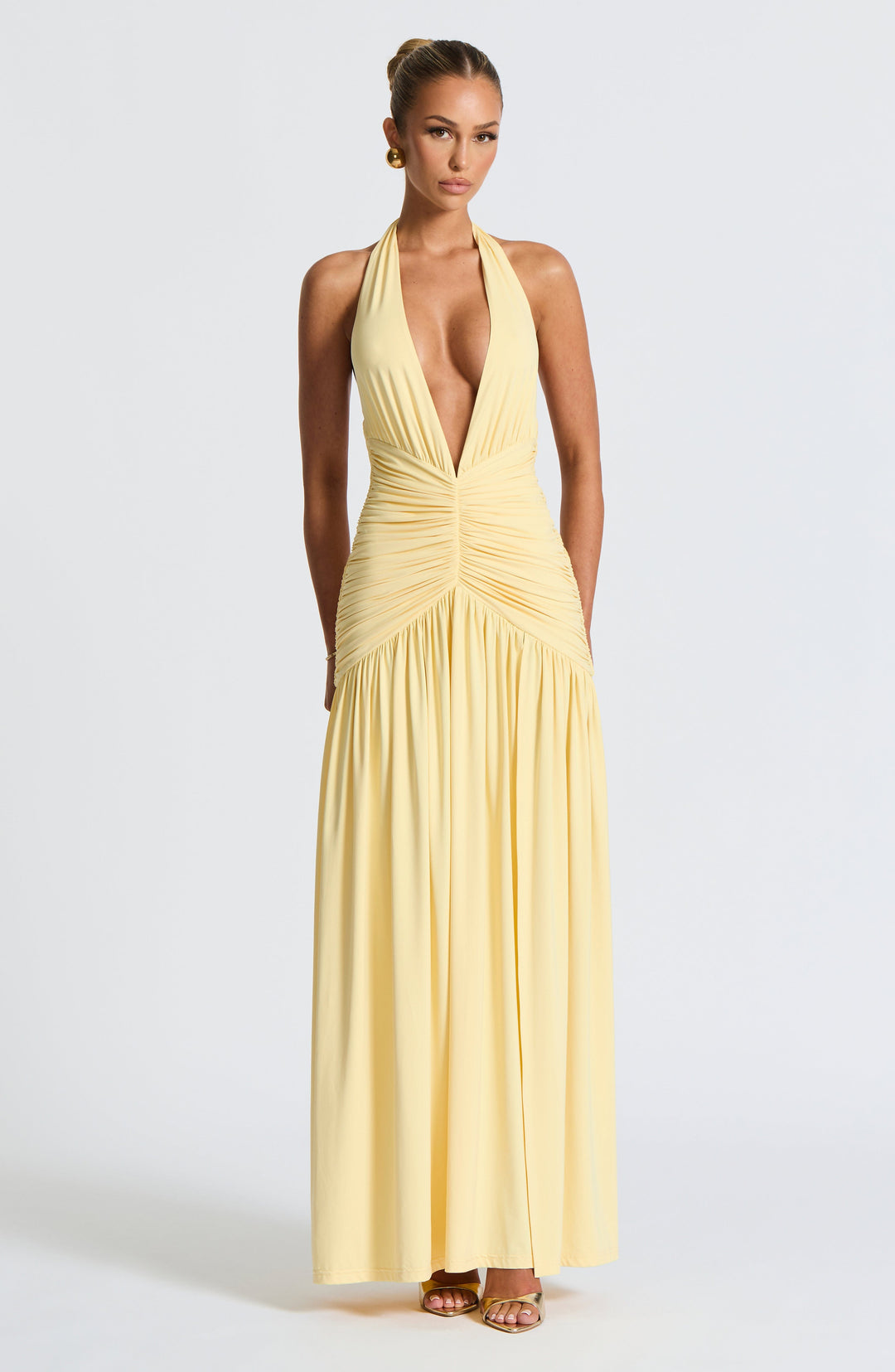 Oriari Maxi Dress in Lemon by Clandour, product photo 8