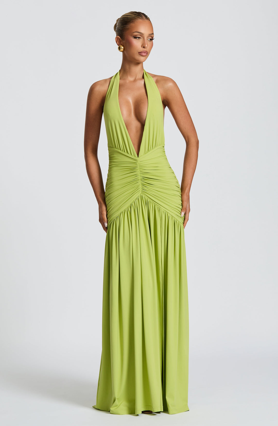 Oriari Maxi Dress in Olive by Clandour, product photo 8