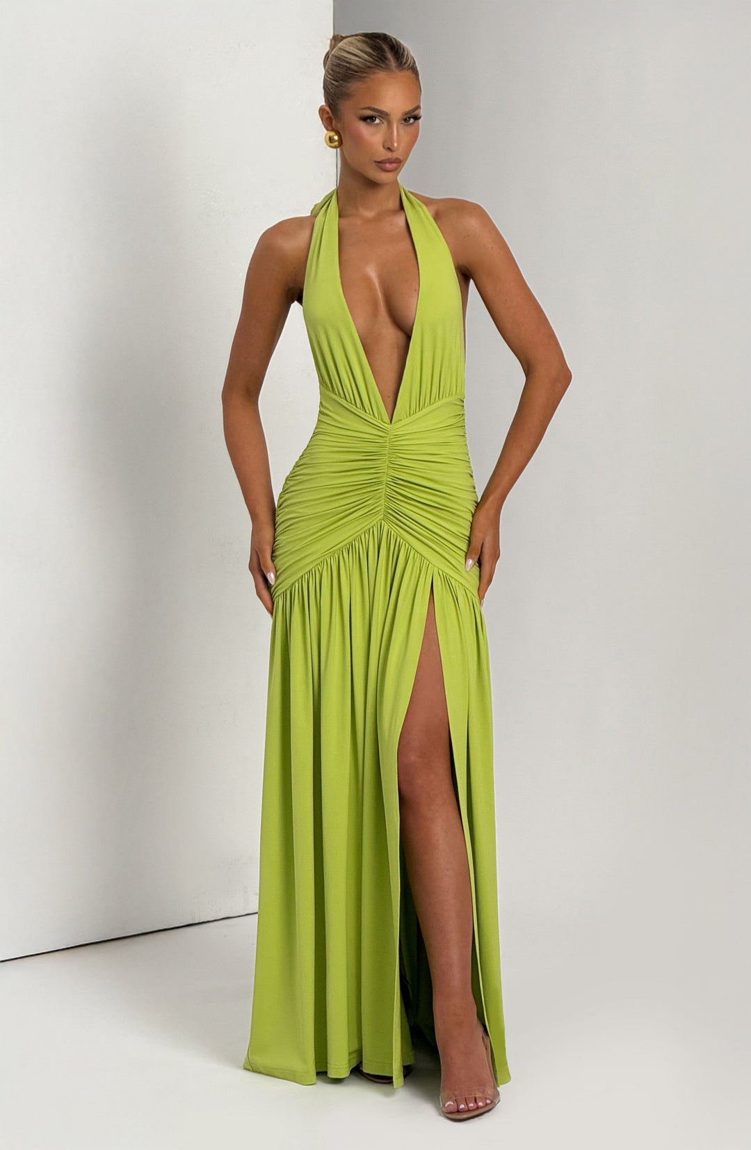Oriari Maxi Dress in Olive by Clandour, product photo 9