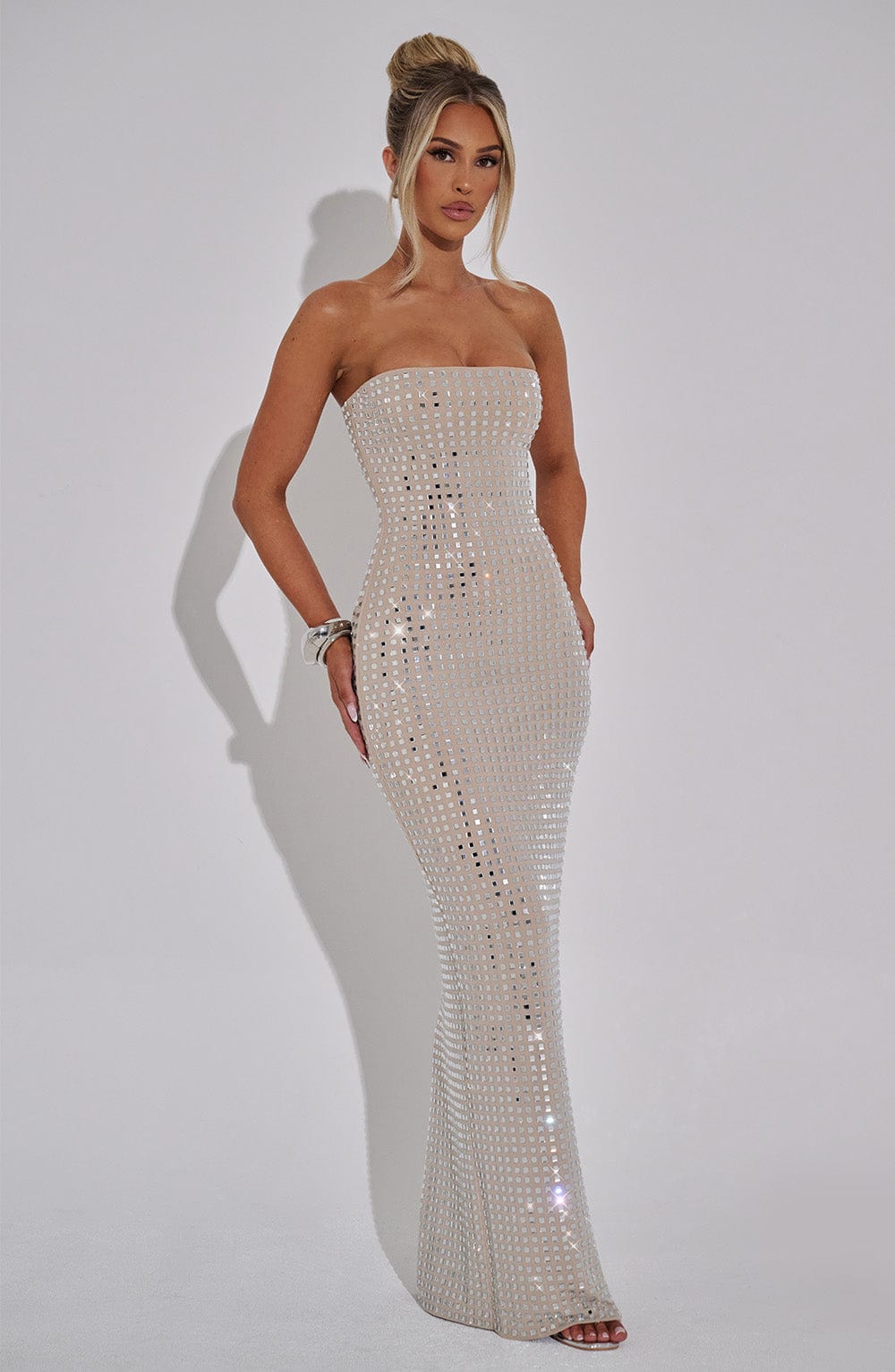 Priyaelia Maxi Dress in Nude by Clandour, product photo 8
