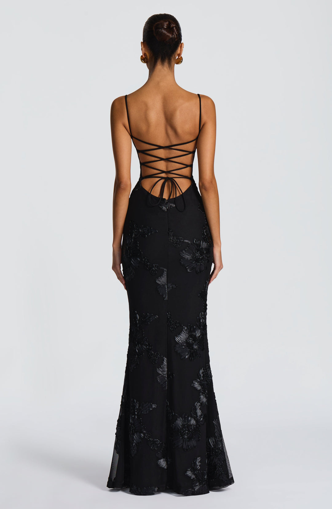 Priyaella Maxi Dress in Black by Clandour, product photo 4