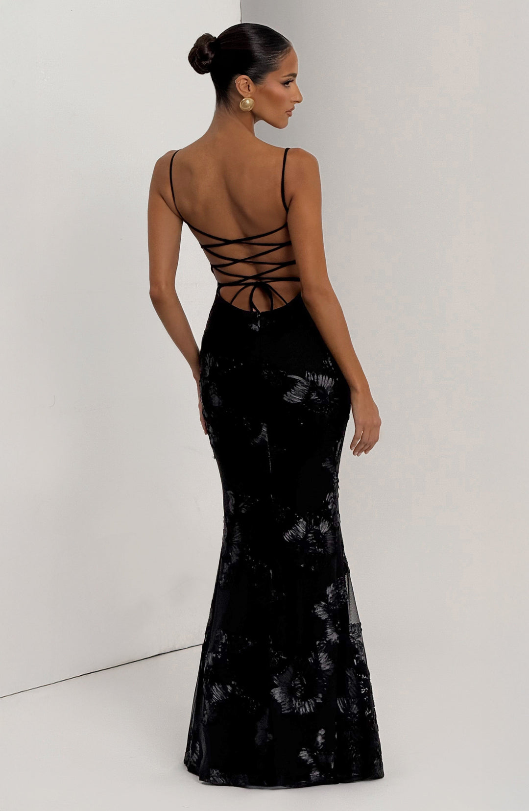 Priyaella Maxi Dress in Black by Clandour, product photo 11