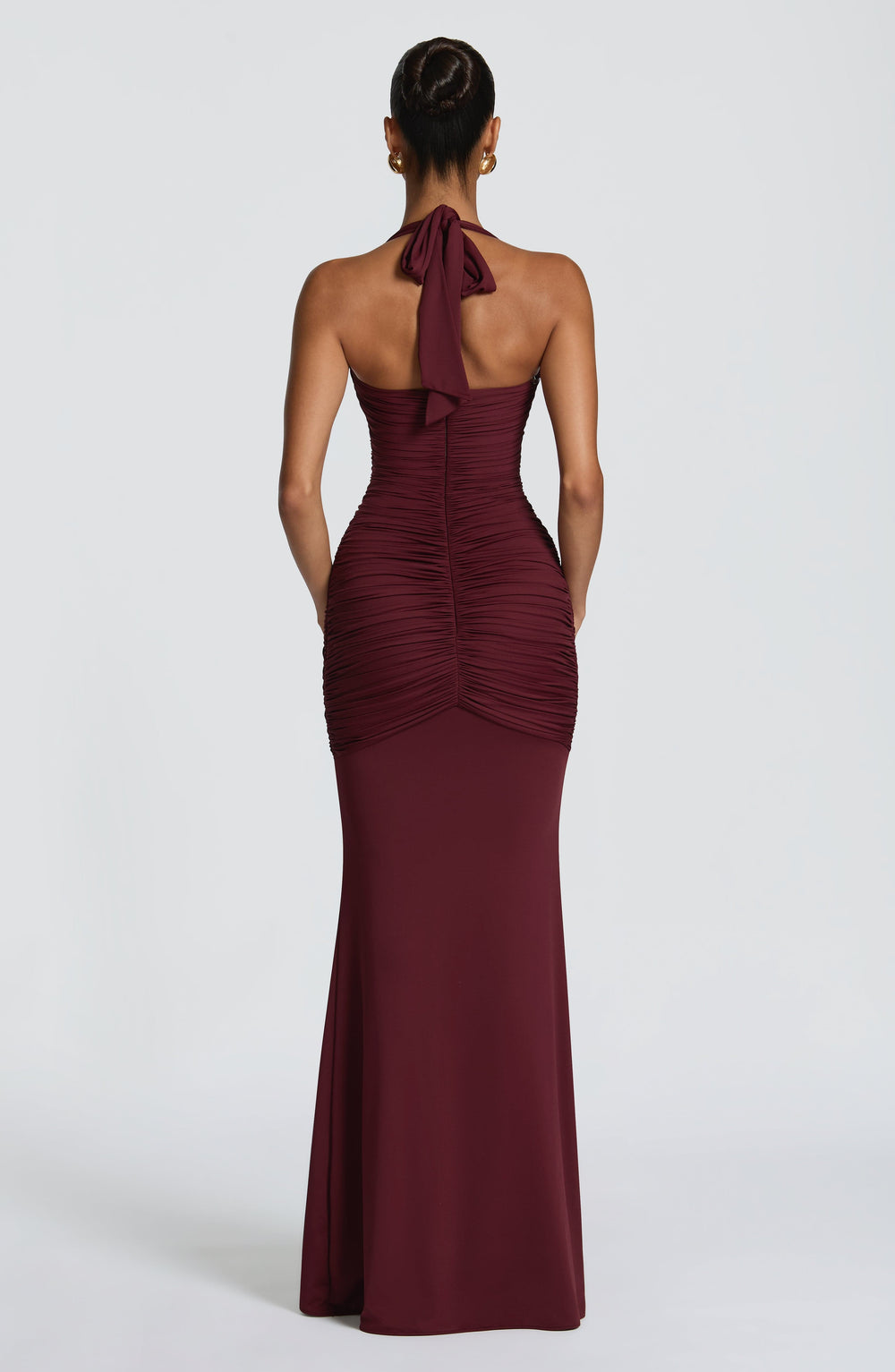 Priyaette Maxi Dress in Cherry Lacquer by Clandour, product photo 2