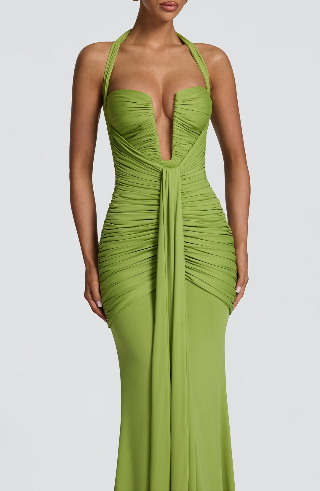 Priyaette Maxi Dress in Olive by Clandour, product photo 4
