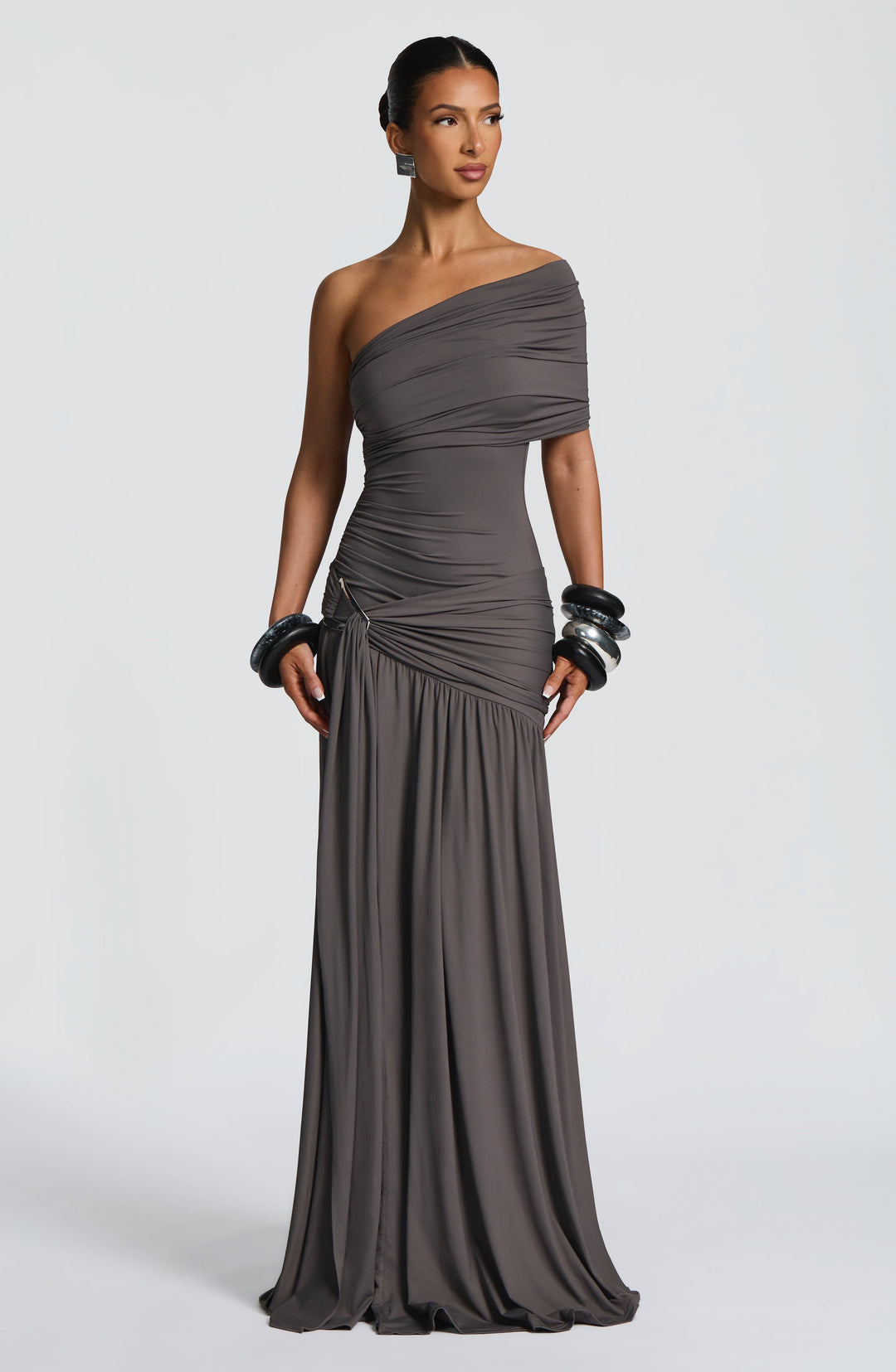 Priyaia Maxi Dress in Charcoal by Clandour, product photo 9