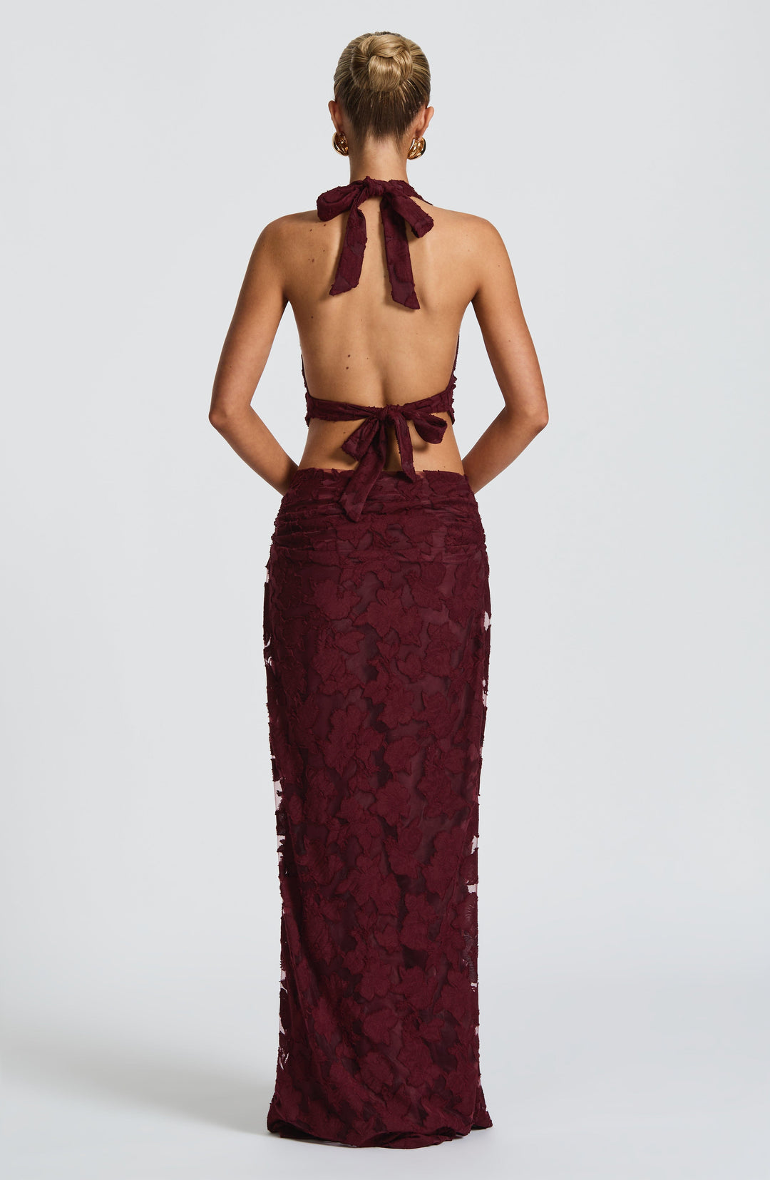 Priyaise Top in Cherry Lacquer by Clandour, product photo 3