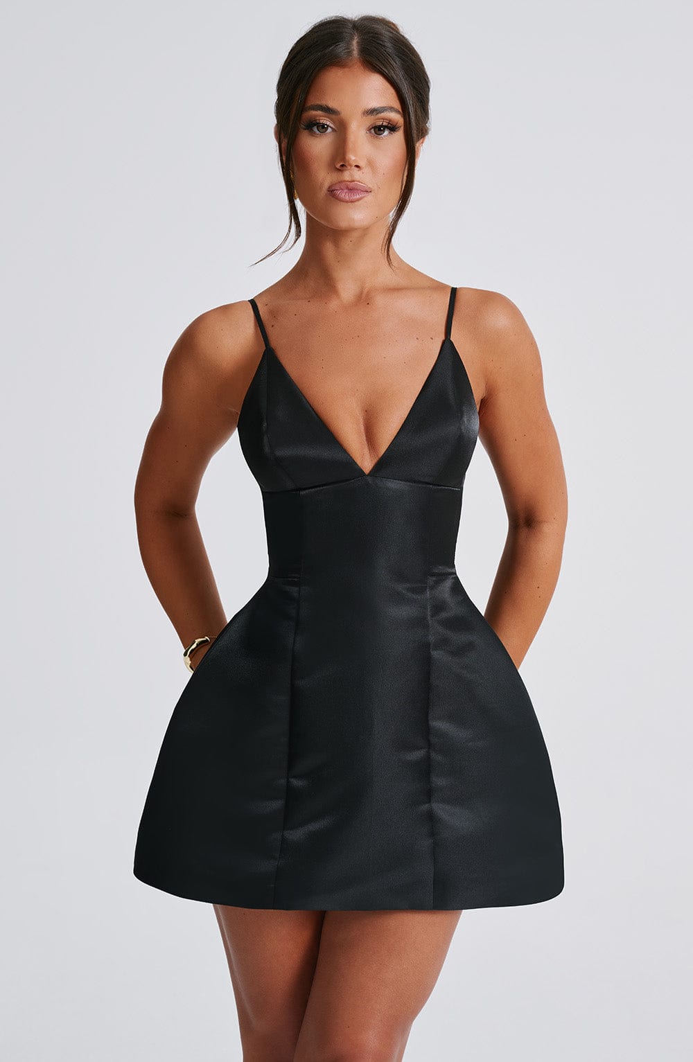 Priyalise Mini Dress in Black by Clandour, product photo 8