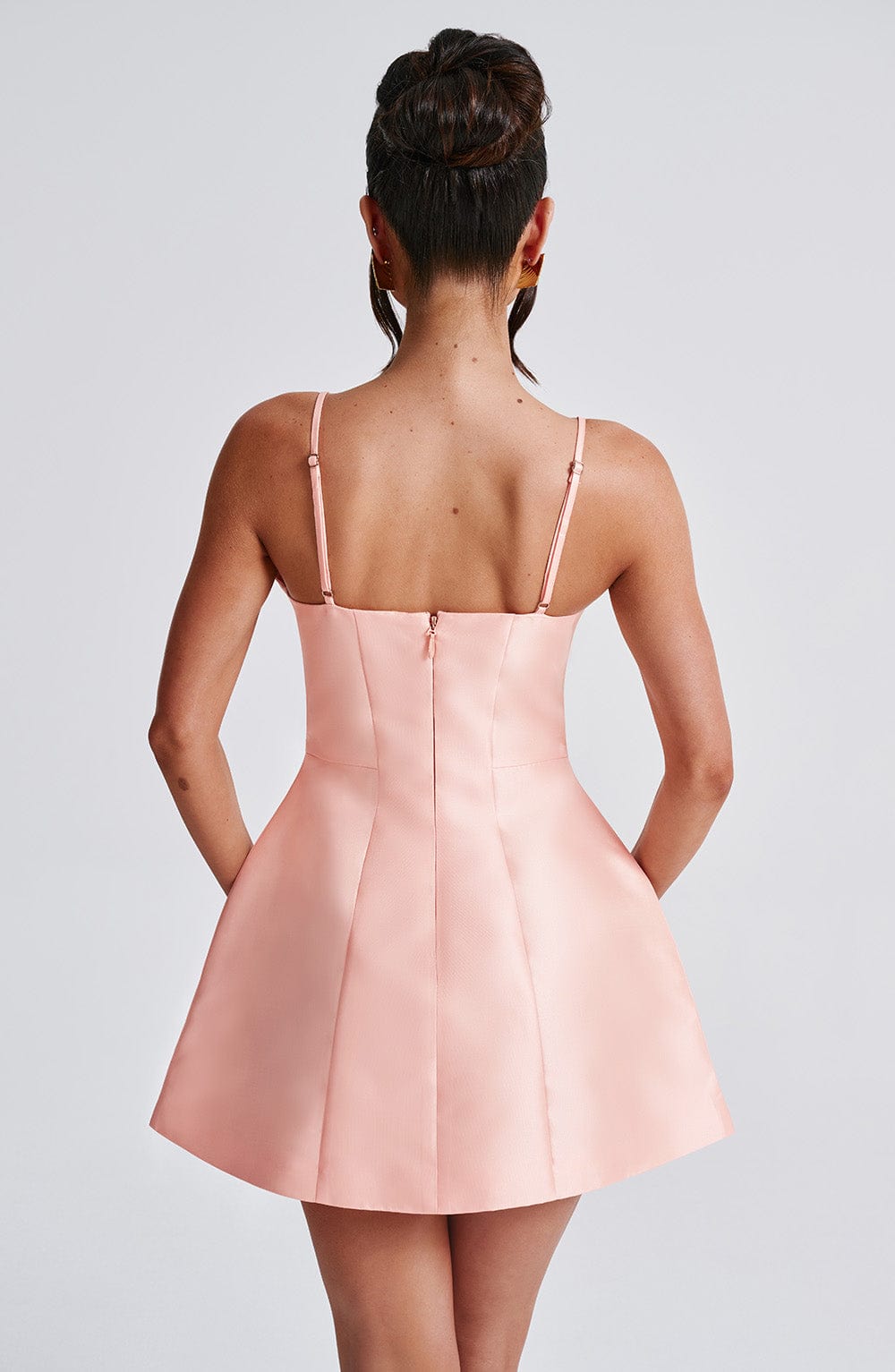 Priyalise Mini Dress in Peach by Clandour, product photo 3