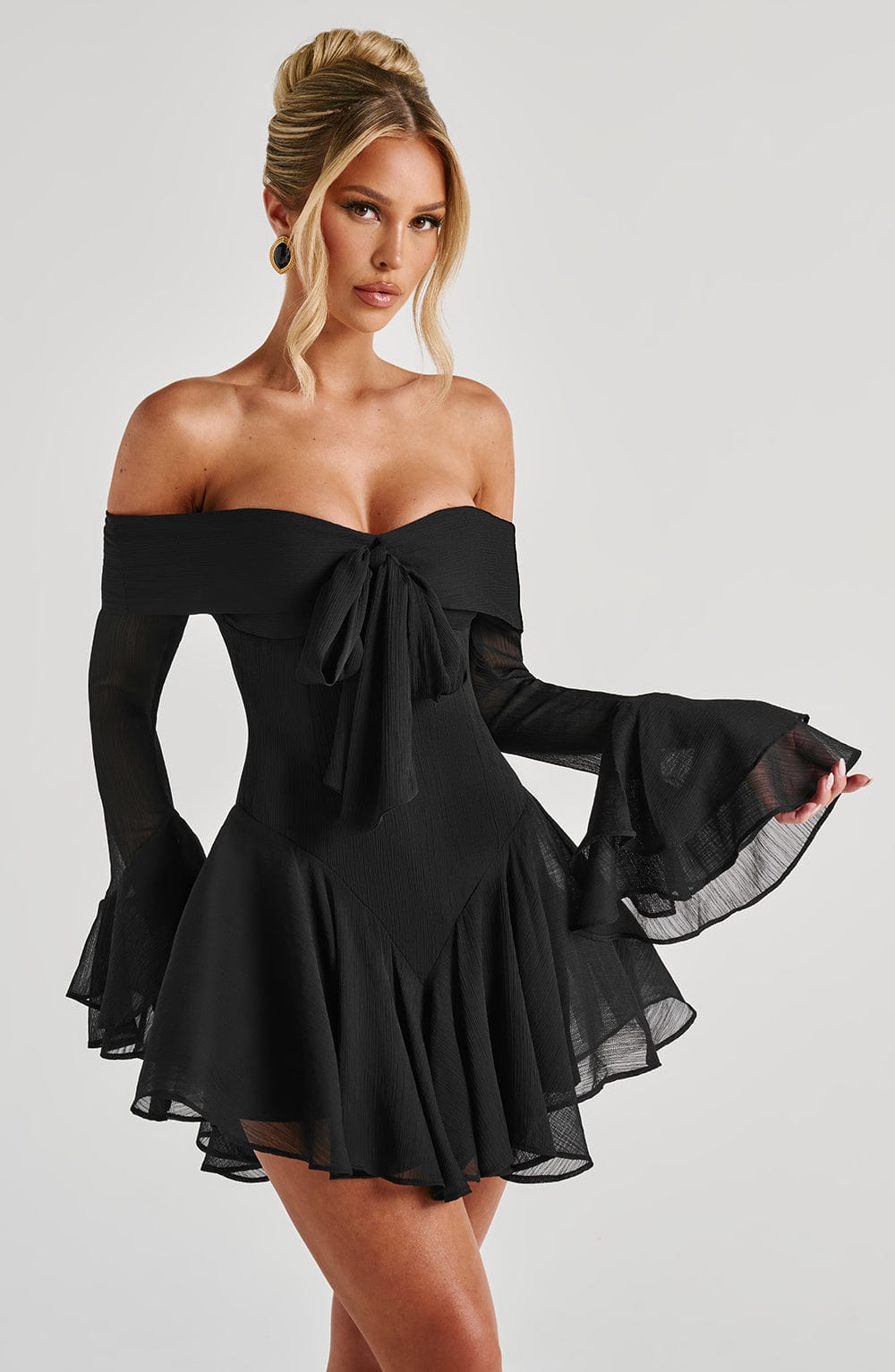 Priyamira Playsuit in Black by Clandour, product photo 2