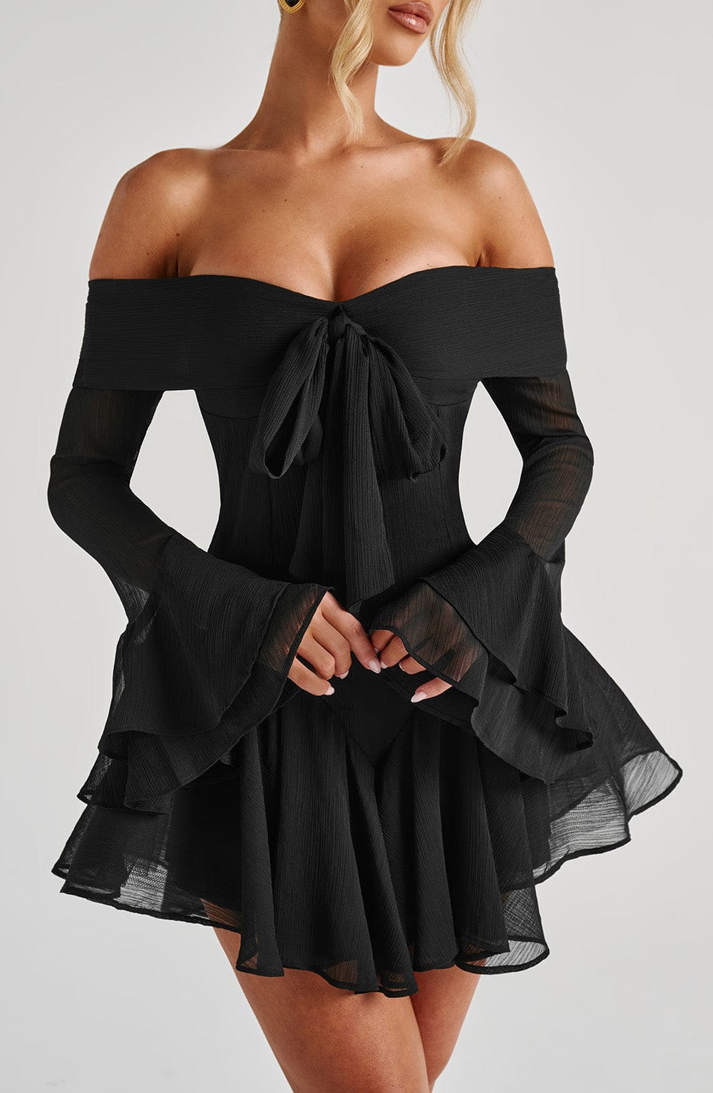 Priyamira Playsuit in Black by Clandour, product photo 7