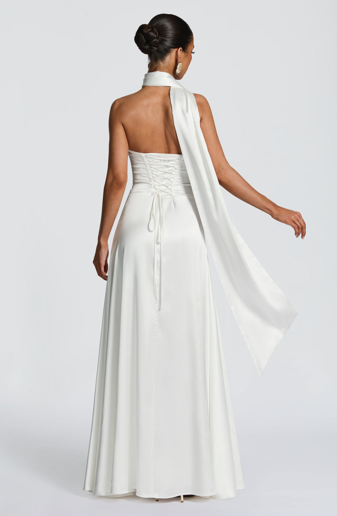 Priyanna Maxi Dress in Ivory by Clandour, product photo 6
