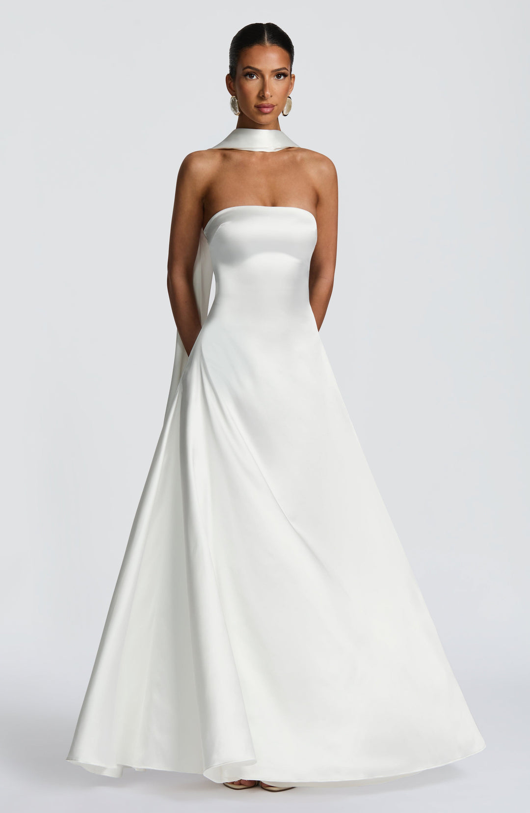 Priyanna Maxi Dress in Ivory by Clandour, product photo 8