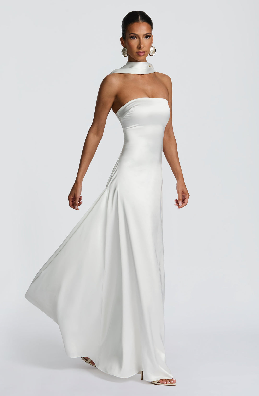 Priyanna Maxi Dress in Ivory by Clandour, product photo 9
