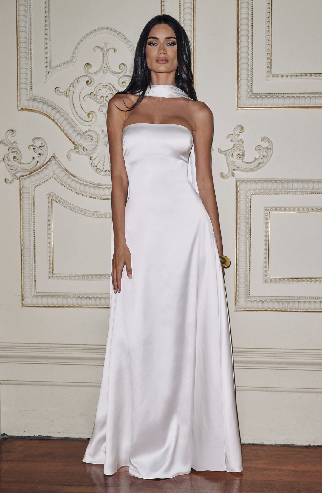 Priyanna Maxi Dress in Ivory by Clandour, product photo 15