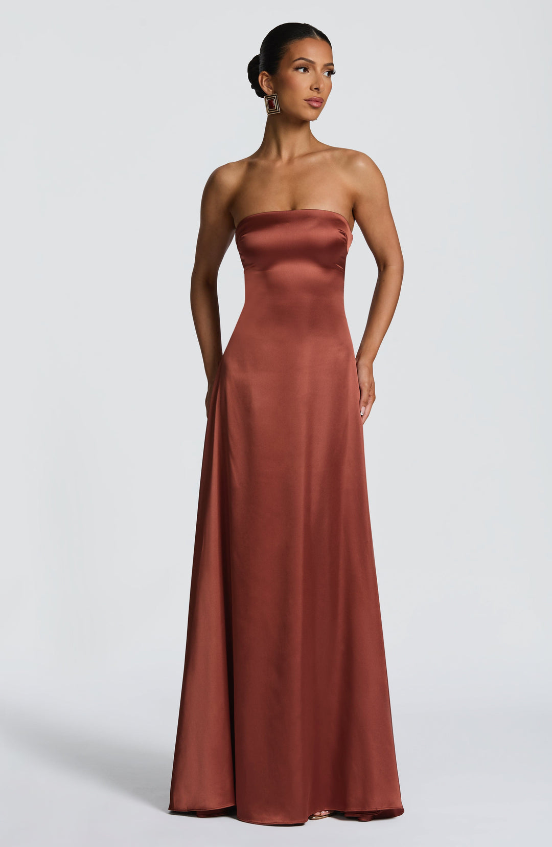 Priyanna Maxi Dress in Rust by Clandour, product photo 10