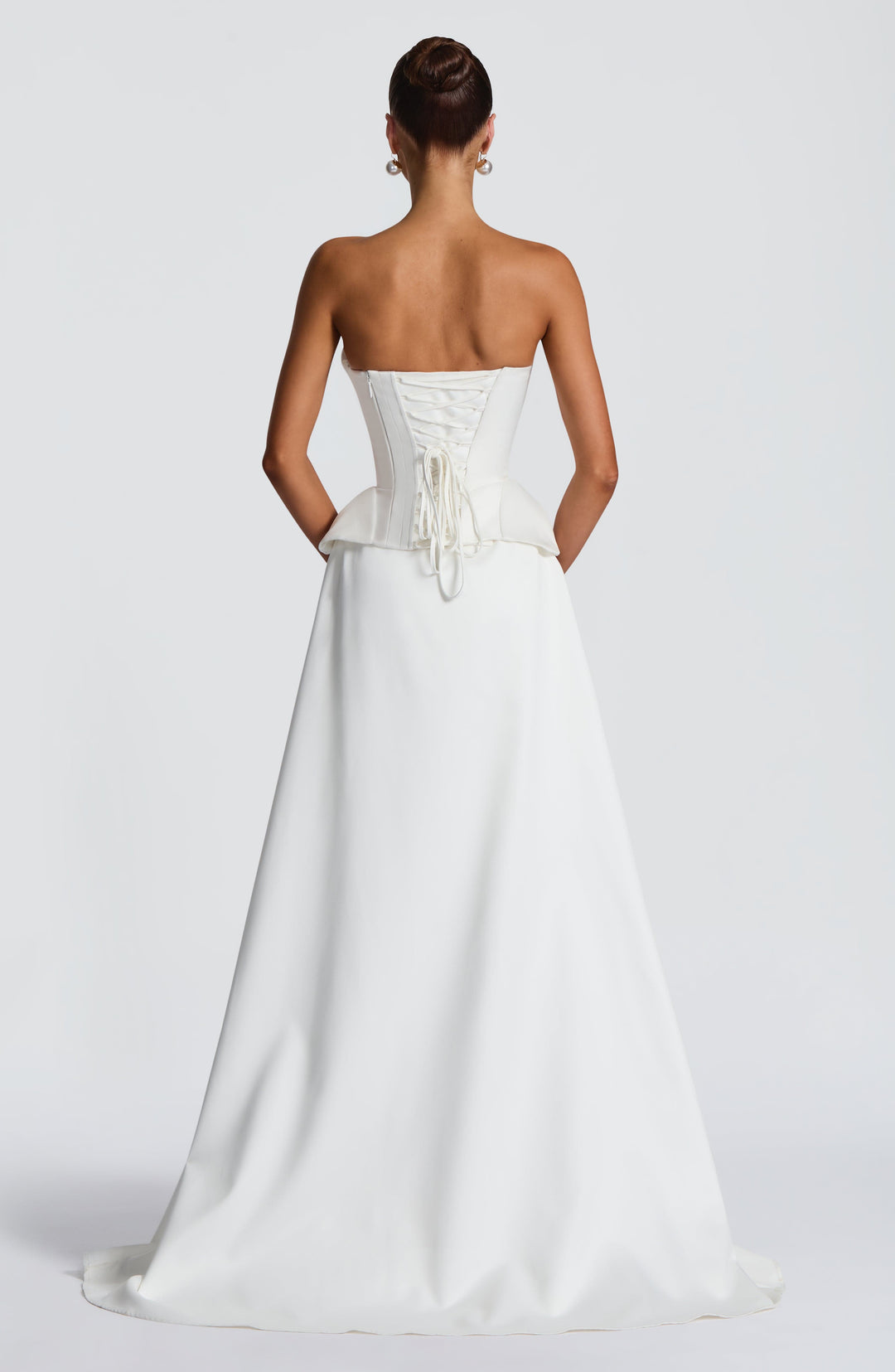 Priyaoria Skirt Train in Ivory by Clandour, product photo 5