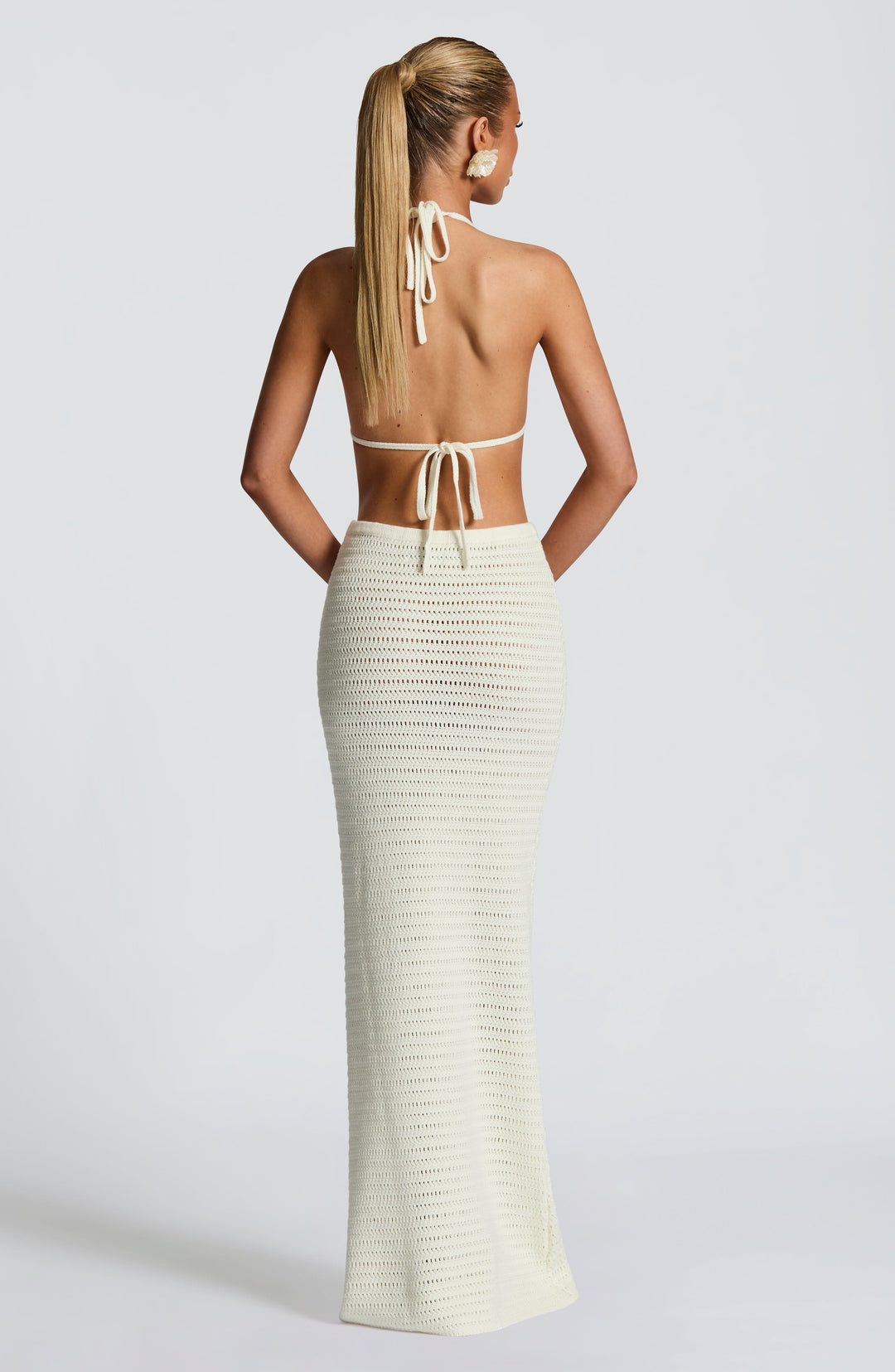 Priyara Maxi Skirt in Ivory by Clandour, product photo 3