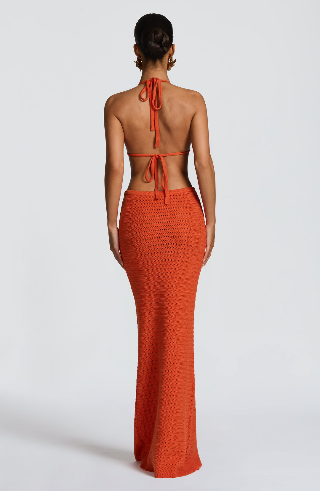 Priyara Maxi Skirt in Orange by Clandour, product photo 3